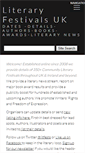 Mobile Screenshot of literaryfestivals.co.uk